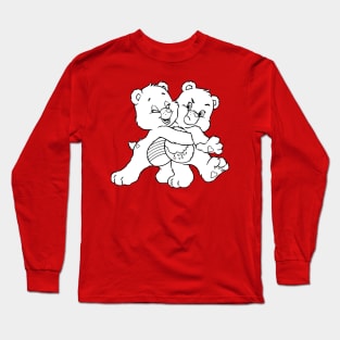 twin bears hugging Long Sleeve T-Shirt